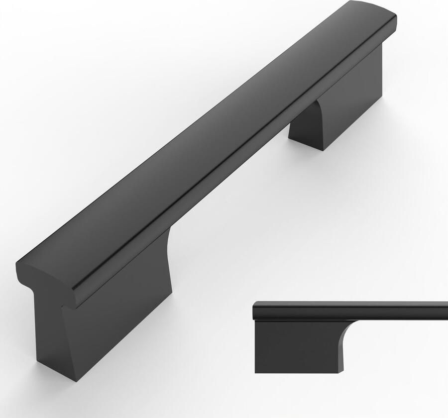 By Shayne Stijlvolle Set van 10 Zwarte Meubelgrepen voor Toepassingen