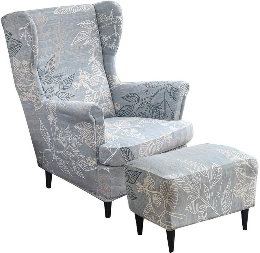 By Shayne Stijlvolle Stretchbare Oorfauteuilhoes met Voetenbankhoes voor Een Nieuwe Look