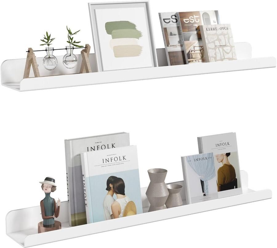 By Shayne Stijlvolle Zwevende Wandplanken Set voor Kamers en Decoraties