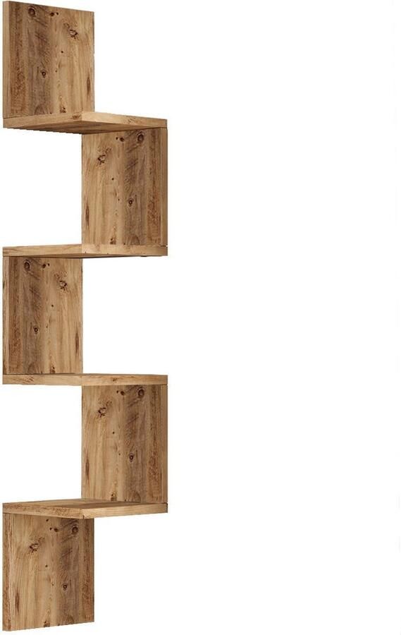 Woody Fashion Locelso Wandplank 100% Melamine Laag 18mm Dikte 22x117cm Atlantic Pine - Foto 2