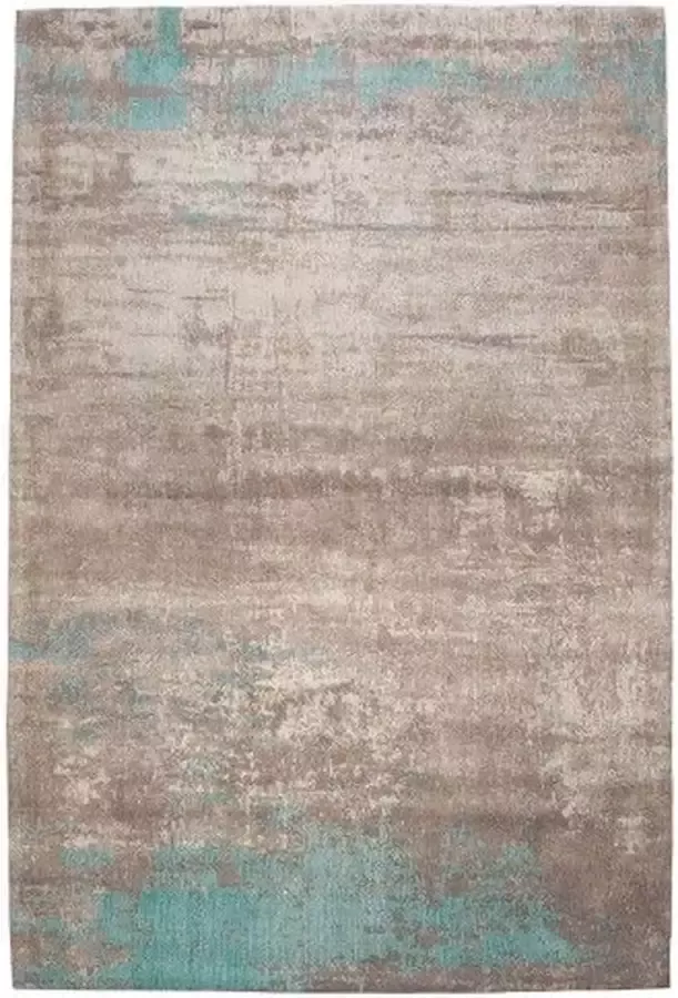 Invicta Interior Vintage katoenen tapijt MODERN ART 240x160cm greige turquoise gewassen used look 38762 - Foto 1