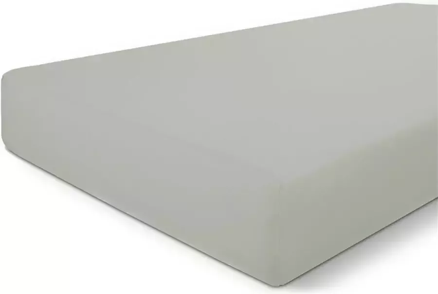 BYRKLUND Hoeslaken Bed Basics Cotton 90x200 100% Katoen Grijsgroen