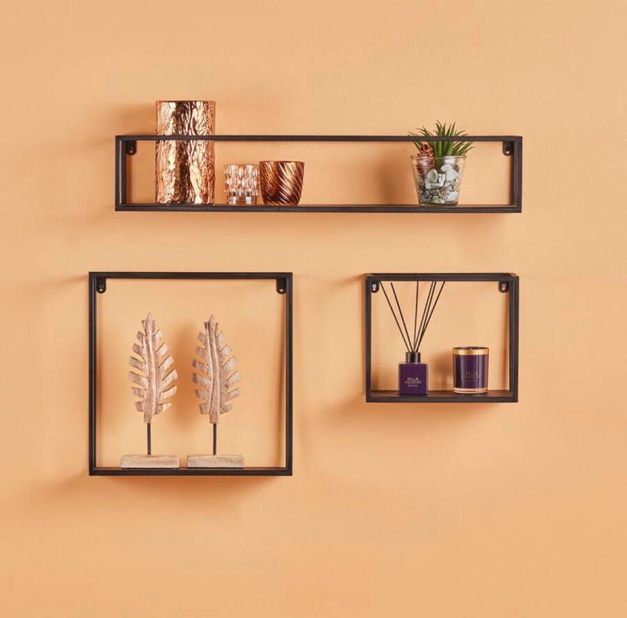 Bysdesign Drie wandplank-Verdrievoudigen wandplank drie wandplank