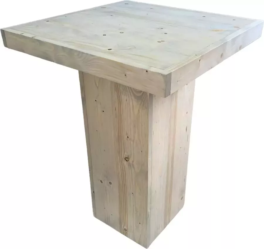 C&M Exclusive steigerhouten bartafel statafel light grey wash sta tafel steigerhout hout pilaar zuil houten Woonaccessoire woonaccessoires decoratie woondecoratie landelijk
