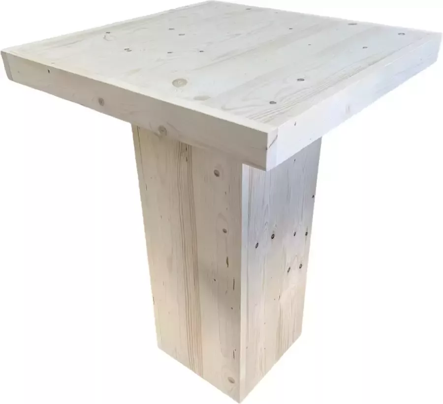C&M Exclusive steigerhouten bartafel statafel sta-tafel steigerhout hout pilaar zuil houten Woonaccessoire woonaccessoires decoratie woondecoratie landelijk