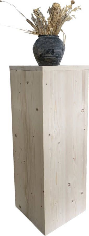 C&M Exclusive Luxe zuil statafel van steigerhout 110cm hoog landelijk hoge kwaliteit