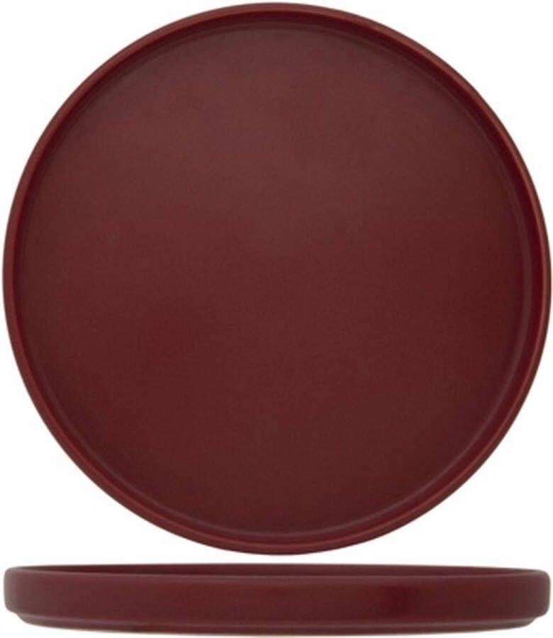 C&T Tower Raspberry Red Dinerborden D27xh2 2cm (Set van 6)