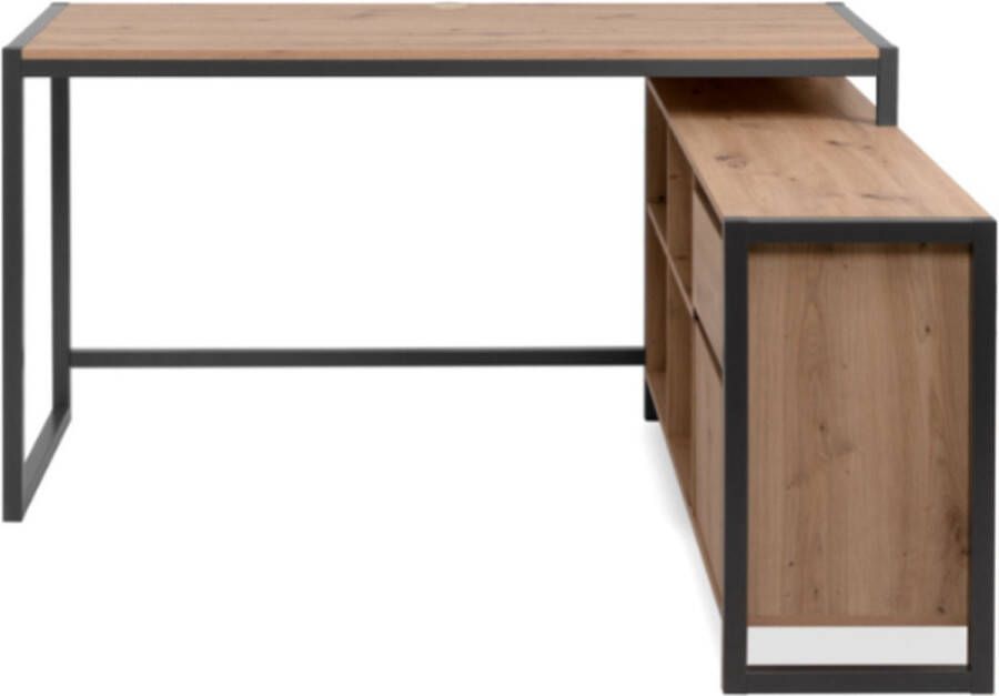 CaliCosy Modulaire Hoekbureau in Eikenhouten Decor van 139 cm Praag - Foto 2