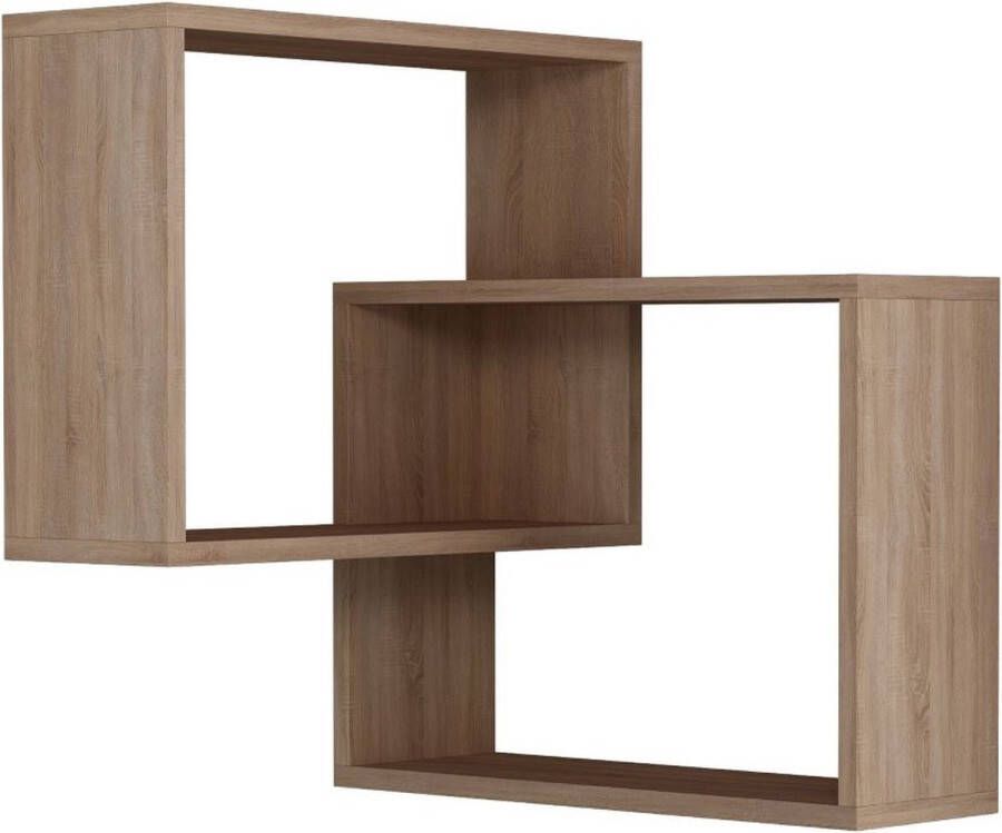 CaliCosy Asir Wandplank Sonoma Eik 90 x 60 x 60 cm - Foto 2