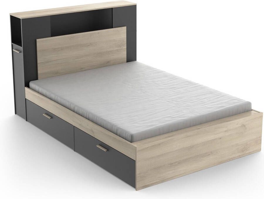 Demeyere GROUP Bedframe LIFE ideaal voor kleine kamers ruimtebesparend veel opbergruimte - Foto 11