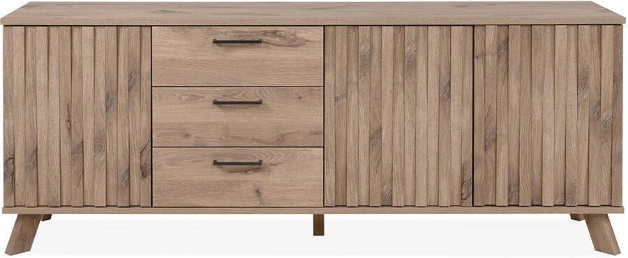 Finori Dressoir Arabella 175 cm 3 lades-Zweedse eik