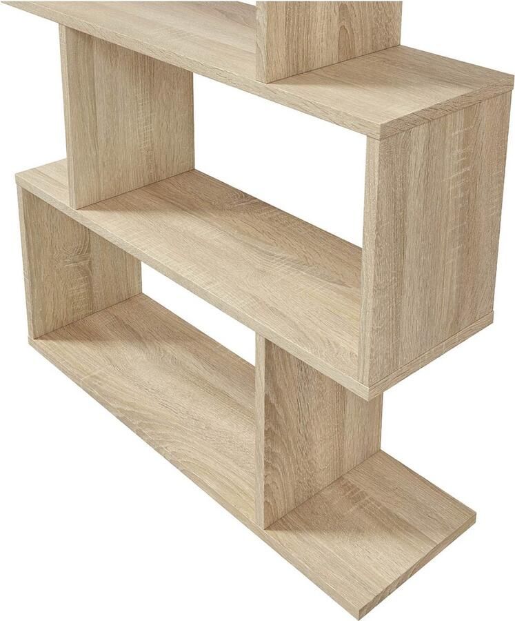 CALICOSY Boekenkast mit 6 compartimenten ATHENA H192cm Eikenlook