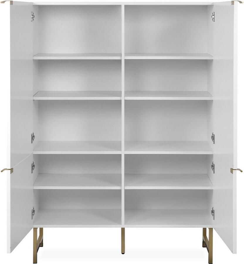 CaliCosy Buffet Hoog 4 Deuren L100 x H142 cm GLASGOW - Foto 2