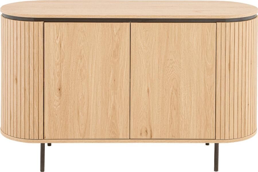 CaliCosy Dressoir met 2 deuren en zijkanten met groefeffect L120 cm MALAGA