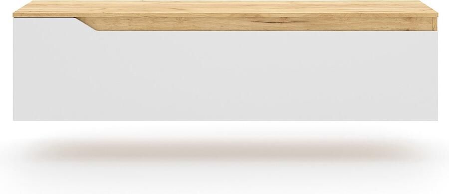 CaliCosy Meubel TV 1 deur decor eikenhout en wit L140 cm Tree