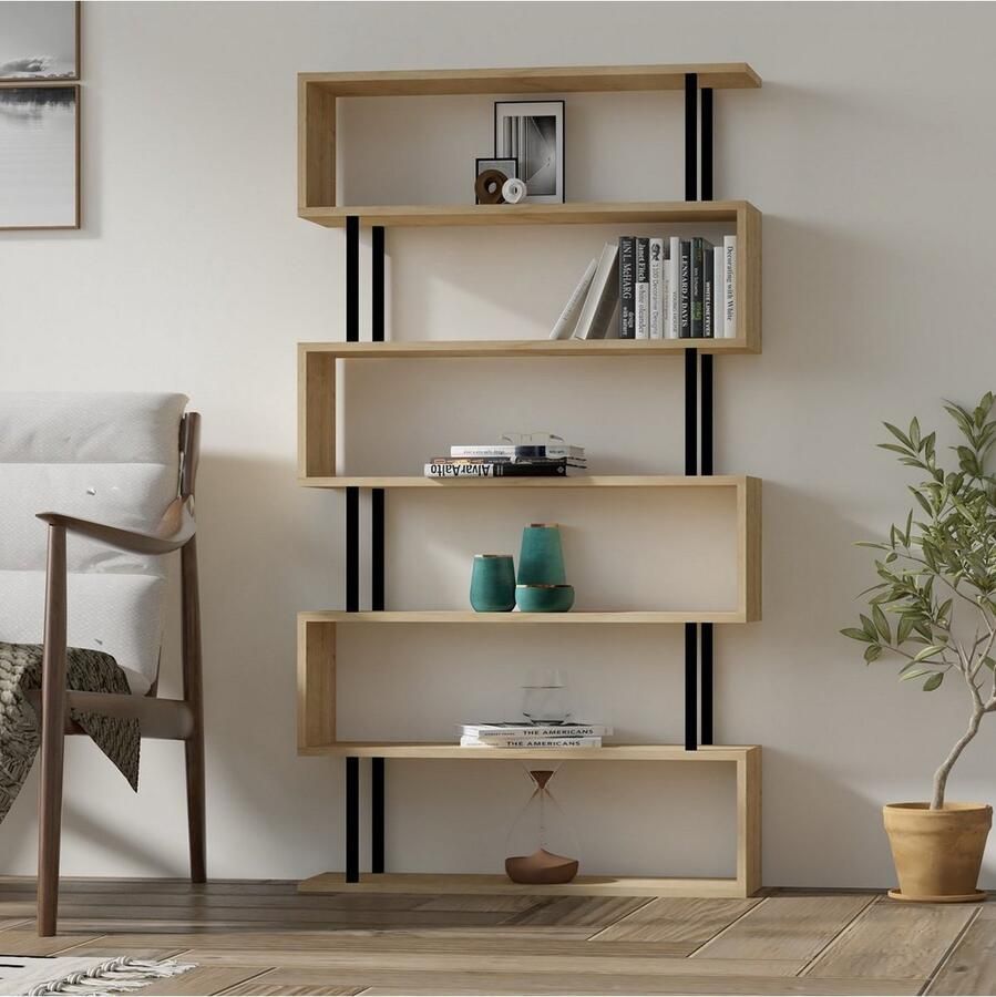 CaliCosy Plank met 7 planken in saffier eiken decor 22x90x163cm - Foto 2