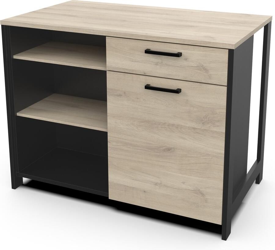 CBA Keukeneiland Chili 122 7 x 70 1 x 94 cm Zwart-eik - Foto 2