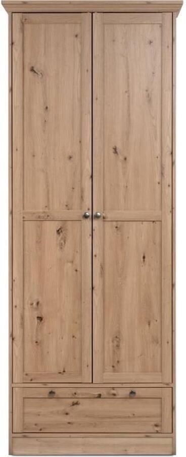 CaliCosy Armoire d'entrée 2 portes à cadre 5 étagères et 1 tiroir L80 cm TIMBER - Foto 2