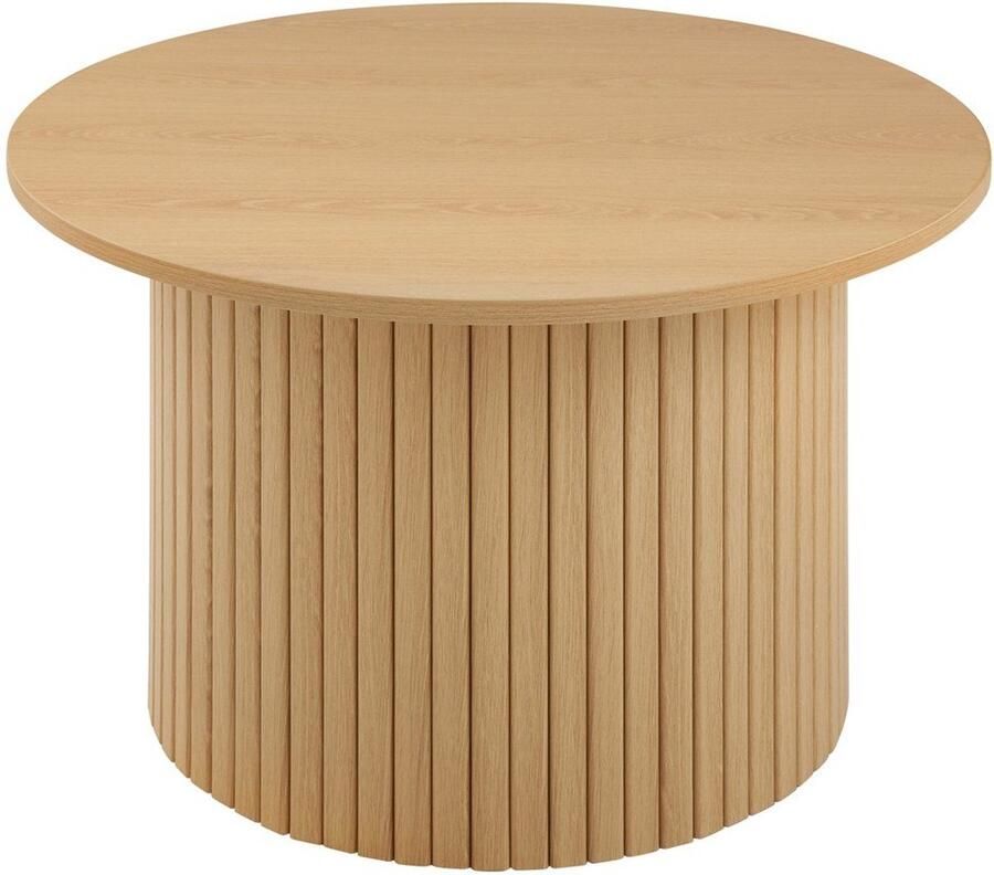 CaliCosy Kopie van Set van 2 ronde salontafels in travertijnlook MAIA