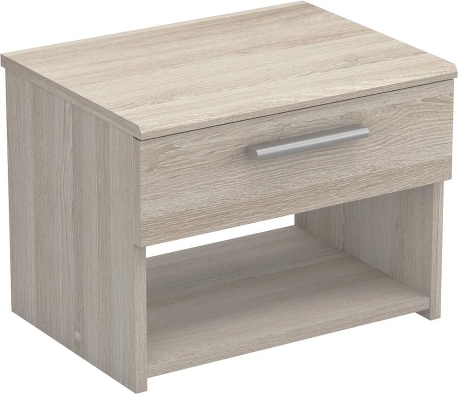 CaliCosy Nachtkastje 1 Lade L42 5 cm lichte houten afwerking Pricy