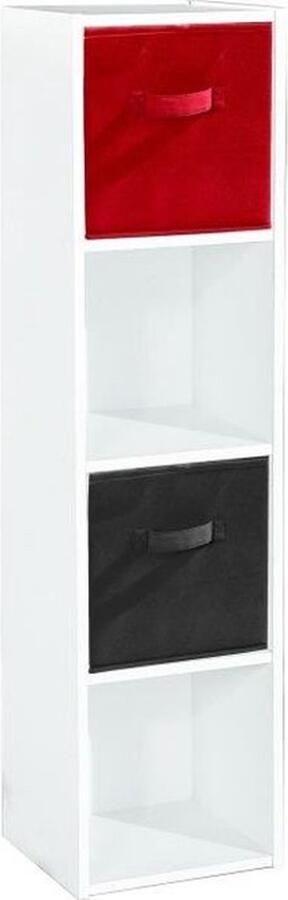 CaliCosy Opbergplank bestaande uit 4 dozen 31x30x123cm