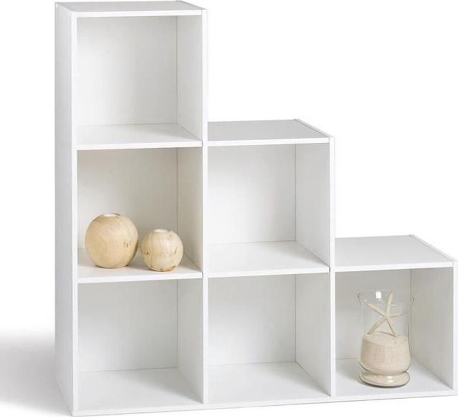 Anders COMPO Eigentijdse mat witte trapkast L 93 cm