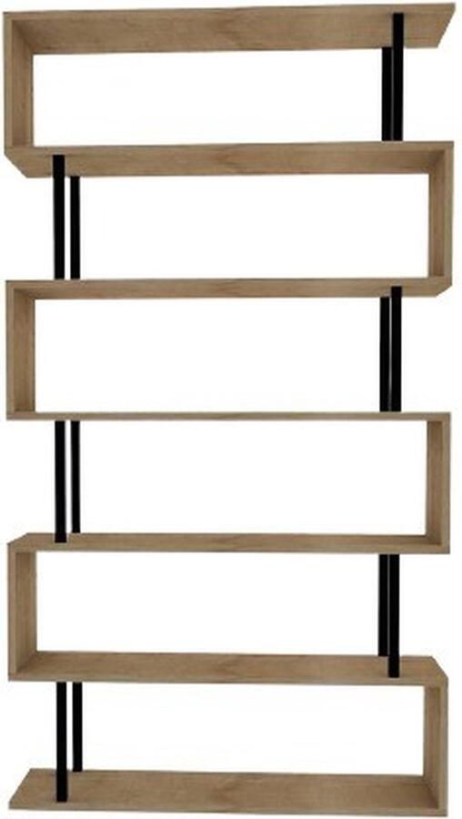 CaliCosy Plank met 7 planken in saffier eiken decor 22x90x163cm