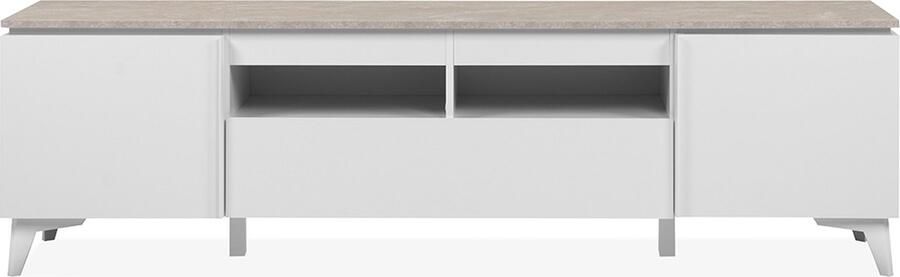 Merkloos TV-meubel Bertrix 56A Leisteen antraciet 177x51 5x40 cm 2 deuren 1 lade 2 nissen - Foto 2