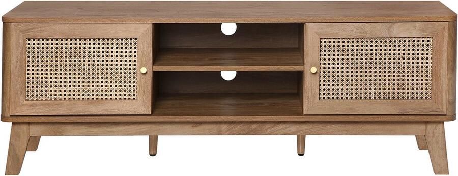 CaliCosy TV-meubel 2 Deuren in Rotanvlechtwerk L140 cm PALMO