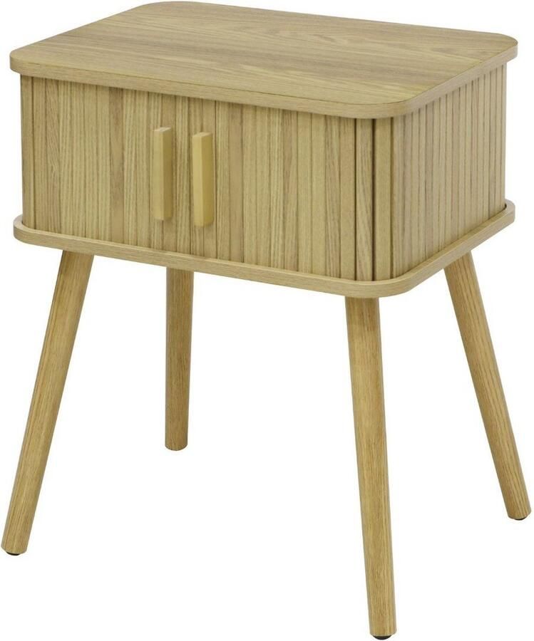 CaliCosy Nachtkastje Vintage met 2 Schuifdeuren H58cm ERNEST