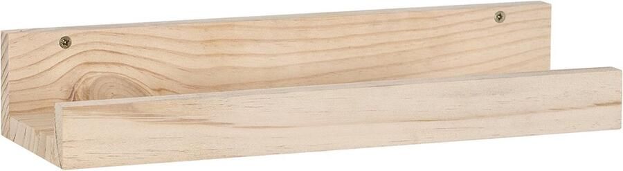 CaliCosy Wandplank van massief grenen L40 x H7 cm