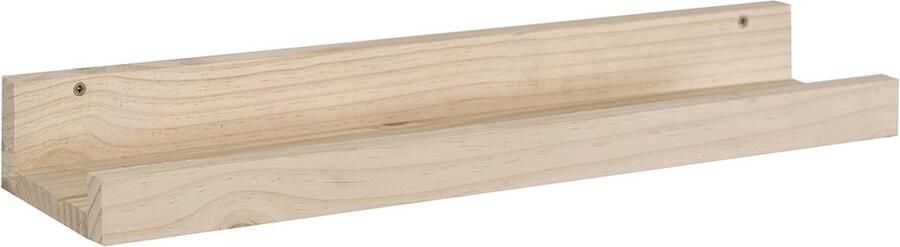 CaliCosy Wandplank van massief grenen L60 x H7 cm