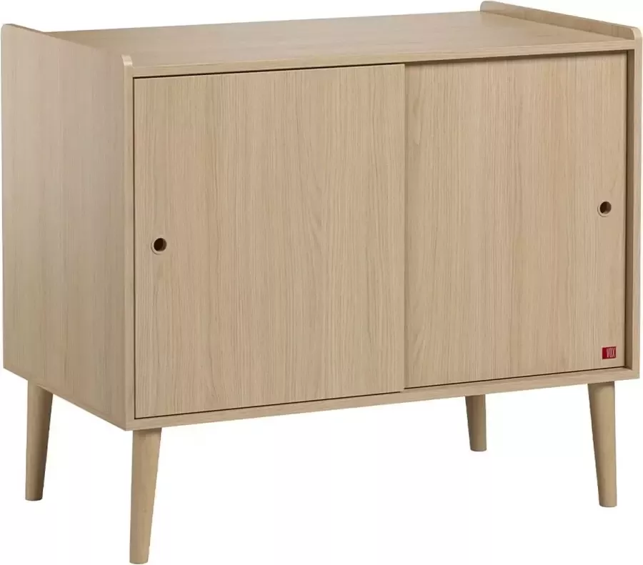 CaliCosy Dressoir 2 Schuifdeuren Eiken Décor L100 cm Retro