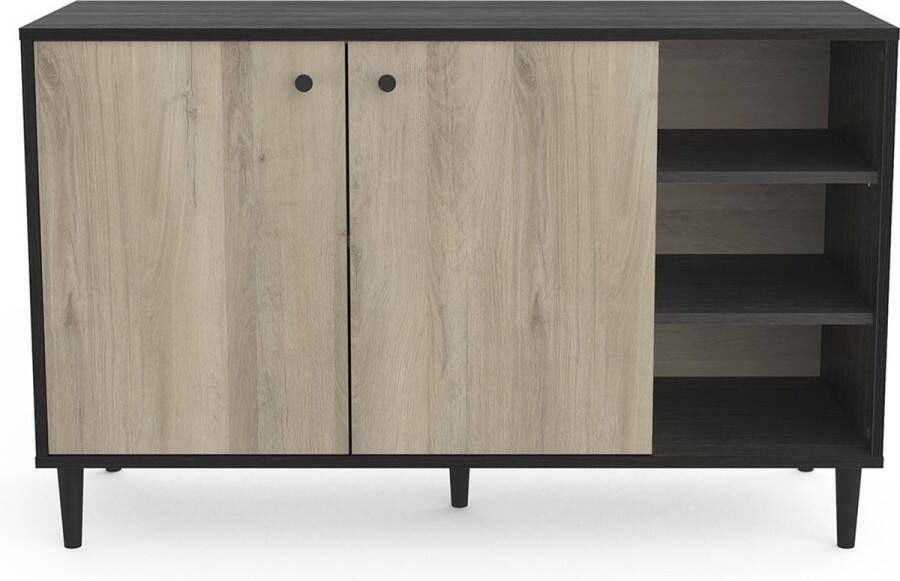 CaliCosy Dressoir met 2 deuren en 3 nissen L110cm Arty