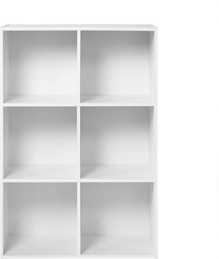 Étagère de rangement 6 cases H91 5 x L61 5 cm