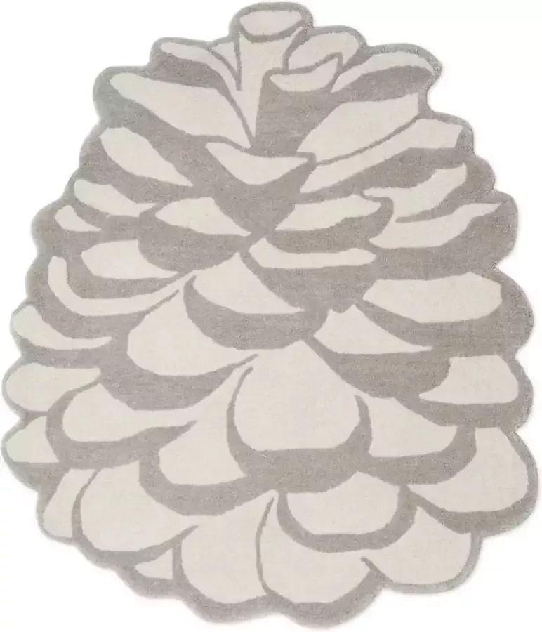 Cam Copenhagen Wollen Vloerkleed Pinecone Hazel 110 x 95 cm