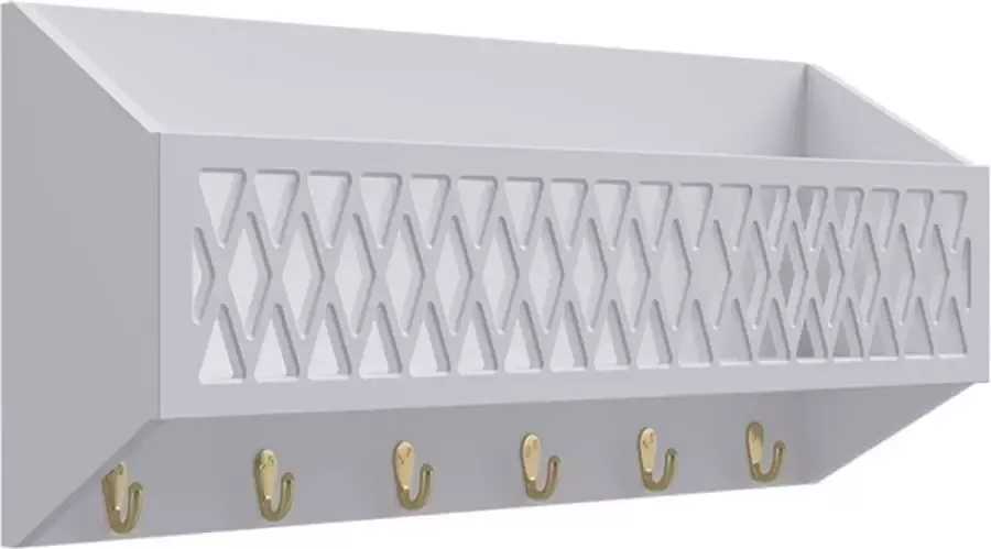CamCam Copenhagen Wandrek Harlequin met haken classic grey