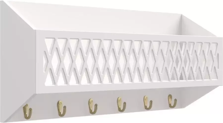CamCam Copenhagen Wandrek Harlequin met haken white