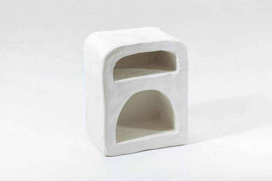 Canal Living Boho bijzettafel 51 x 36 x 56 cm Beton Salontafel Koffietafel Boheemse stijl