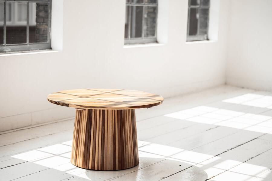 Canal Living Cozy koffietafel Teakhout 46 x 80 x 80 cm Bijzettafel Salontafel