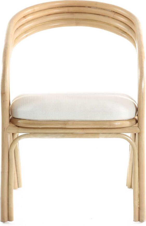 Canal Living Eetkamerstoel Brunch naturel 66 x 66 x 75 cm Rotan Kamerstoel