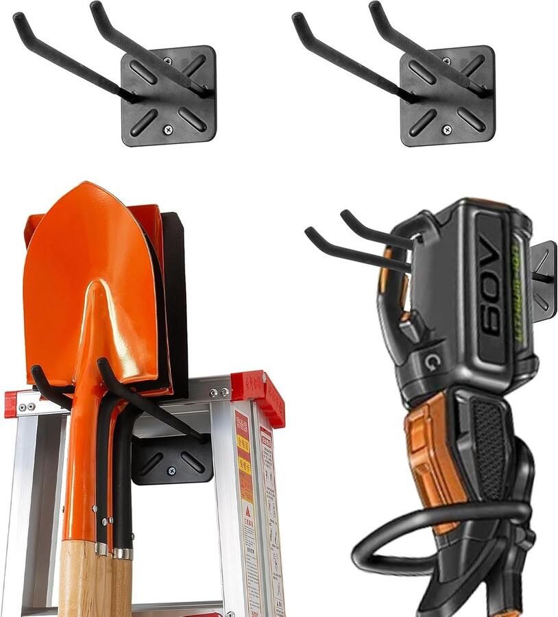 Candala Grote Heavy Duty Garage Tool Organizer Multifunctionele Wandmontage Haken voor Ladder Bandenrek Wielhouder en Opvouwbare Stoel Rack