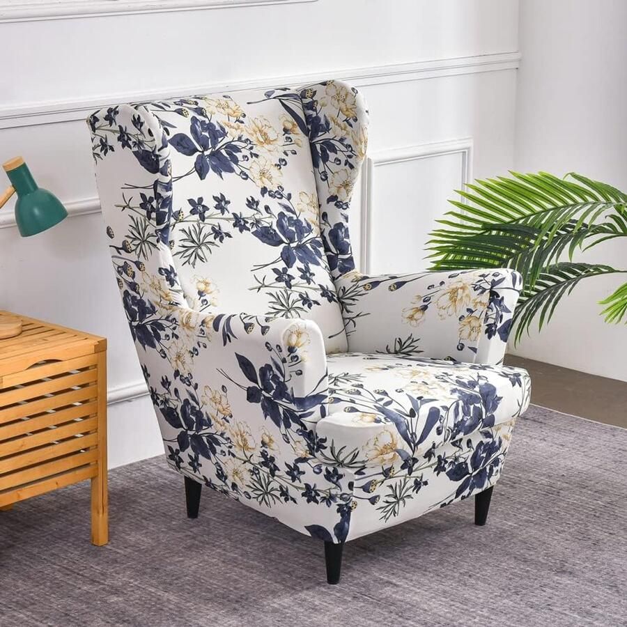 Candala Wing stoel slipcovers fauteuil covers vleugelstoel covers vleugel stoelhoezen 2 stuks