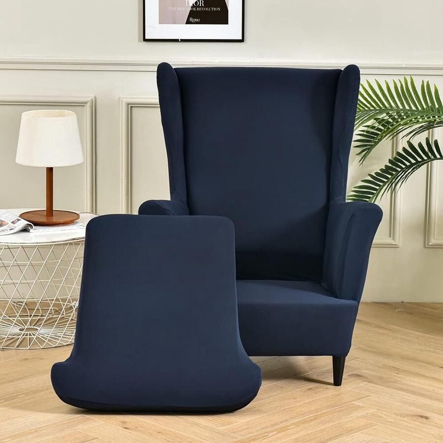 Candala Wing stoel slipcovers voor fauteuils Bedrukte vleugelrugleuningstoelhoezen vleugelstoelhoezen 2 stuk vleugelrug fauteuil hoezen
