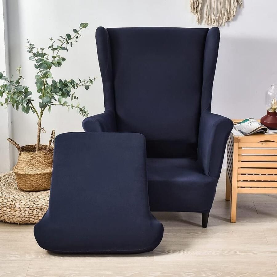 Candala Wingback stoel slipcovers fauteuils vleugel stoel covers 2 stuk vleugel rug fauteuil covers