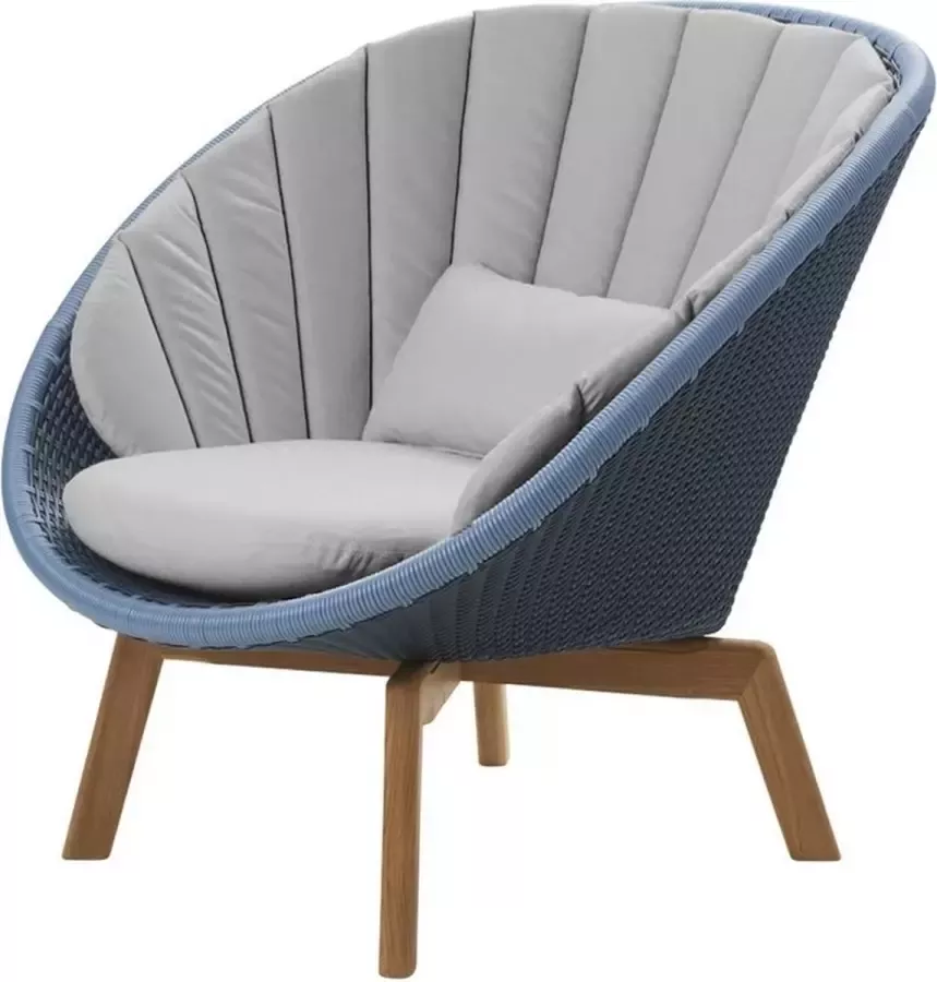 Cane-line Outdoor Set kussens voor Peacock lounge fauteuil Natté lichtgrijs