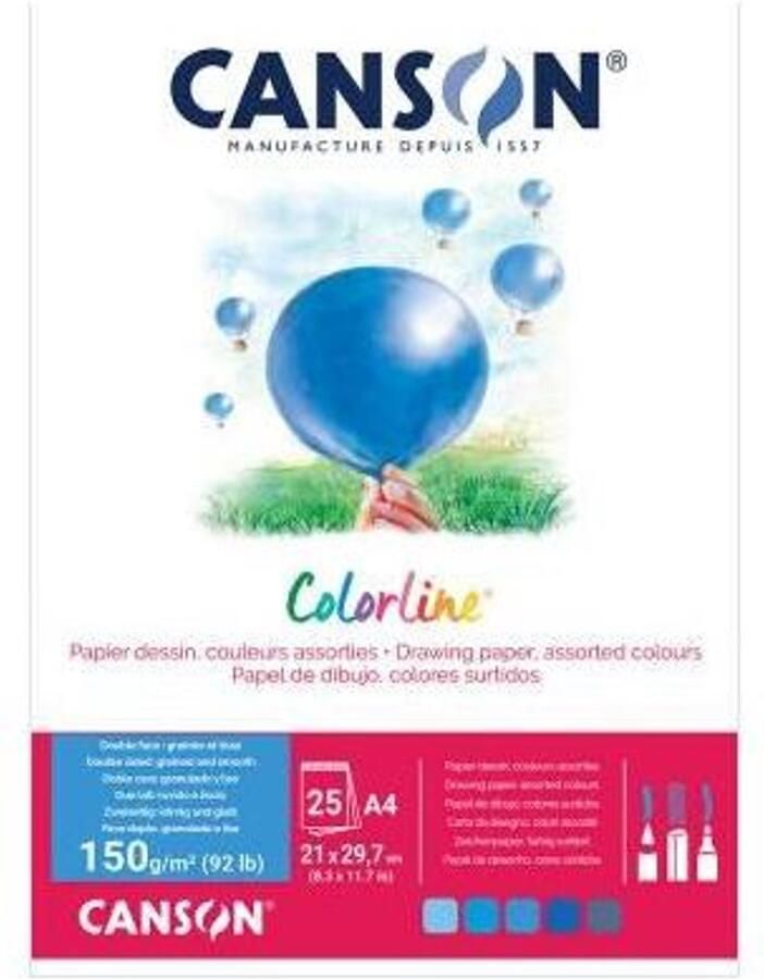 Canson Colorline Kunstpapier 25 vel