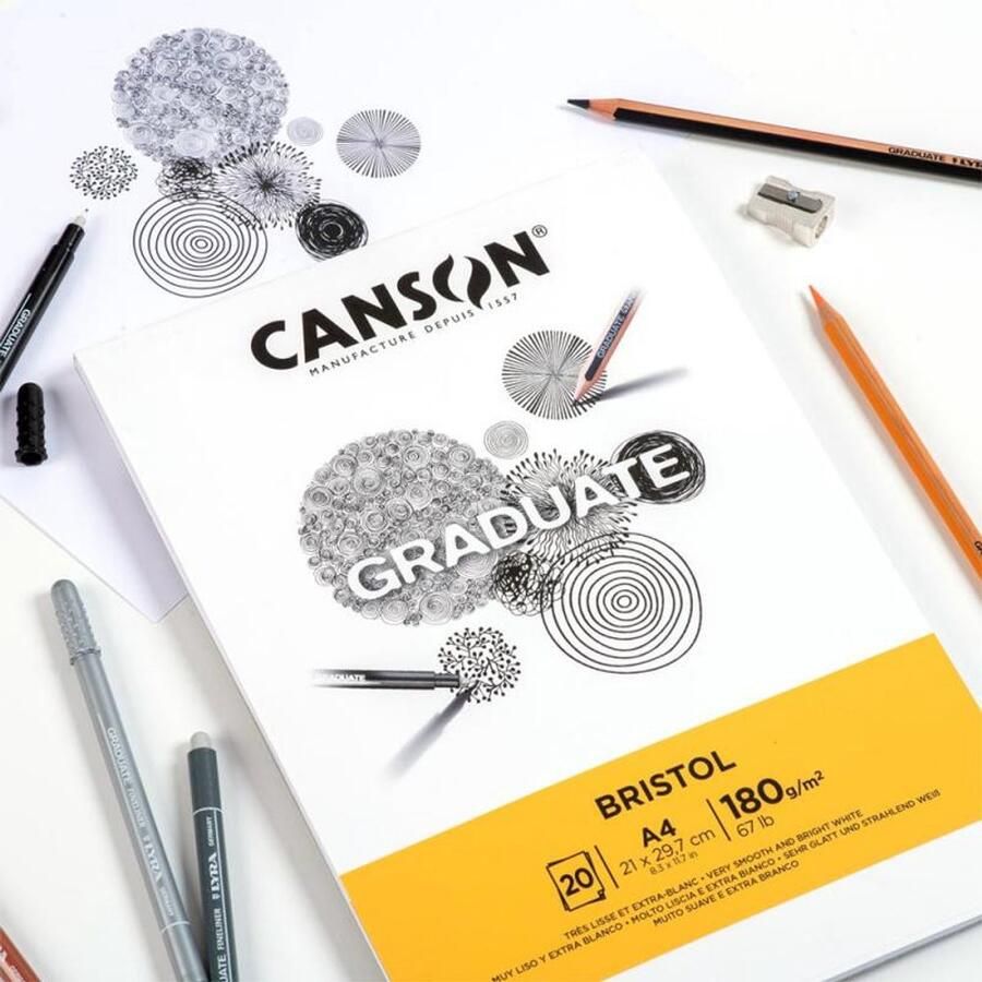 Canson Graduate Bristol Kunstpapier 20 vel