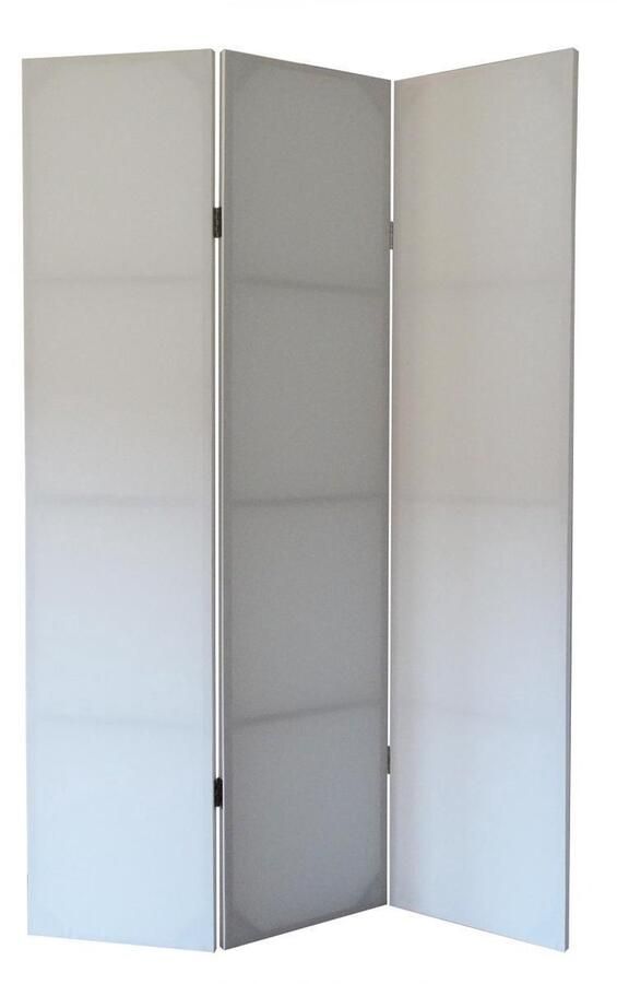 Canvasscherm Kamerscherm DIY Wit Blanco Scheidingswand Vouwwand