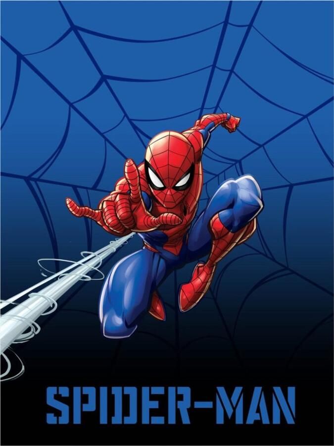 Carbotex Spiderman Fleece deken Plaid 150x200 cm